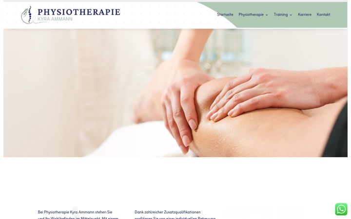 Screenshot of physiotherapie-ammann.com