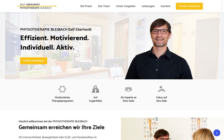 Screenshot ta' physiotherapie-bleibach.de