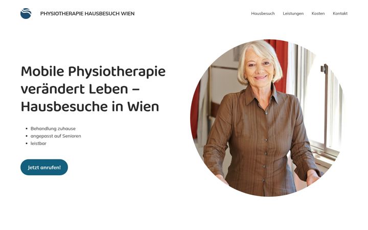 Screenshot of physiotherapie-hausbesuch.wien