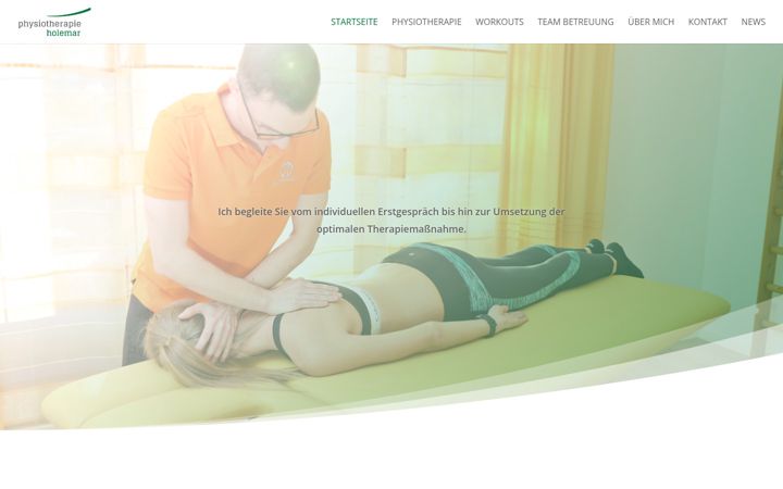 Screenshot of physiotherapie-holemar.at