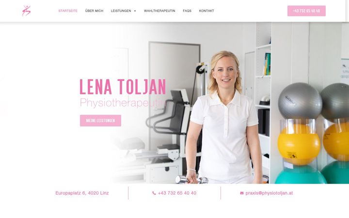 Snímek obrazovky physiotoljan.at