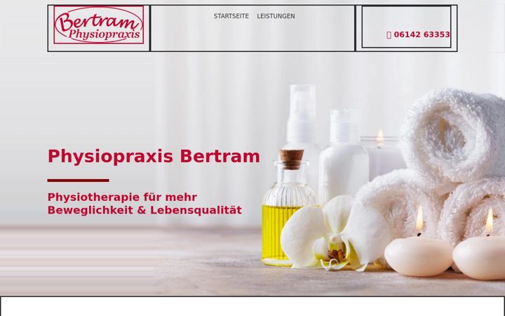 Screenshot of physiowellfit-bertram.de