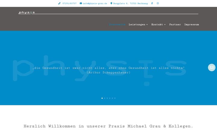 Screenshot of physis-grau.de