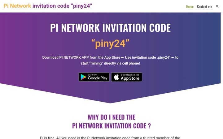 Screenshot of pi-network-invitation-code.com