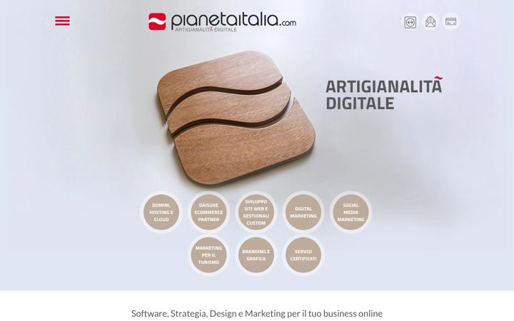 Screenshot of pianetaitalia.com