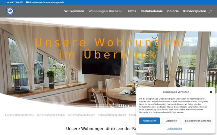 Screenshot ta' pianova-ferienwohnungen.de