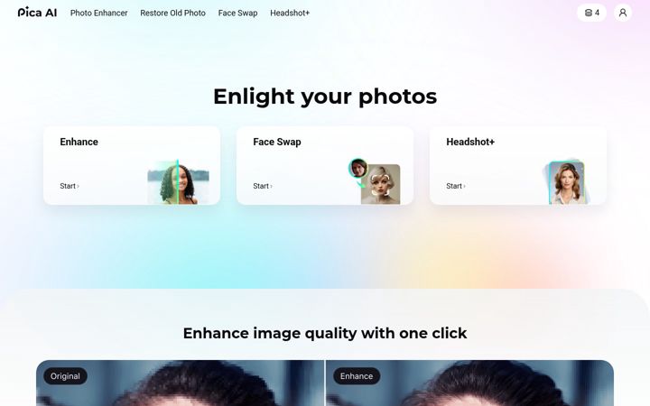 Screenshot von pica-ai.com
