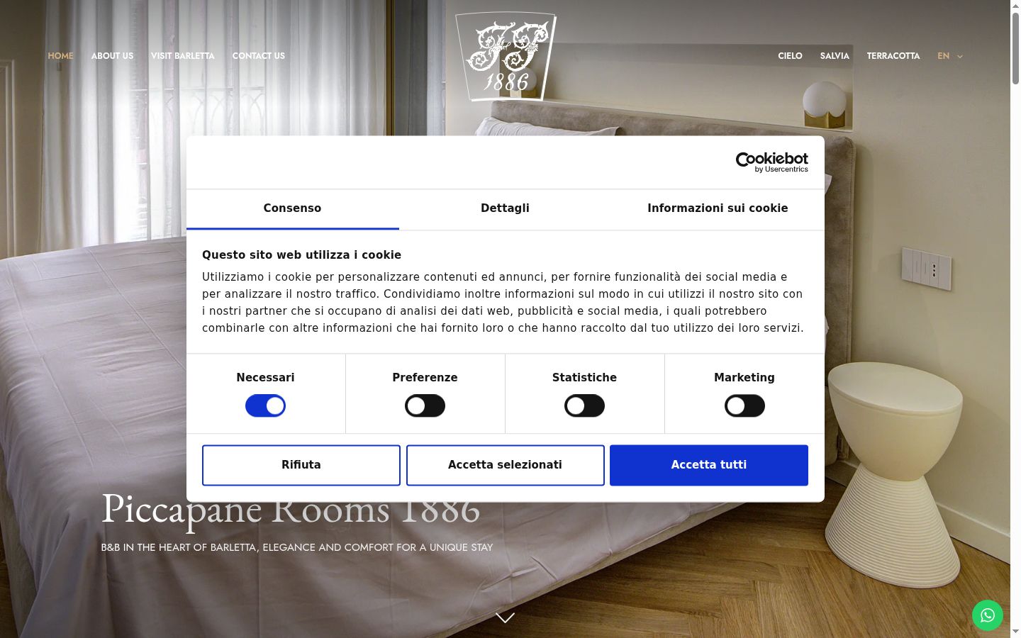 Screenshot tal-banner tal-kunsens muri qabel kwalunkwe interazzjoni