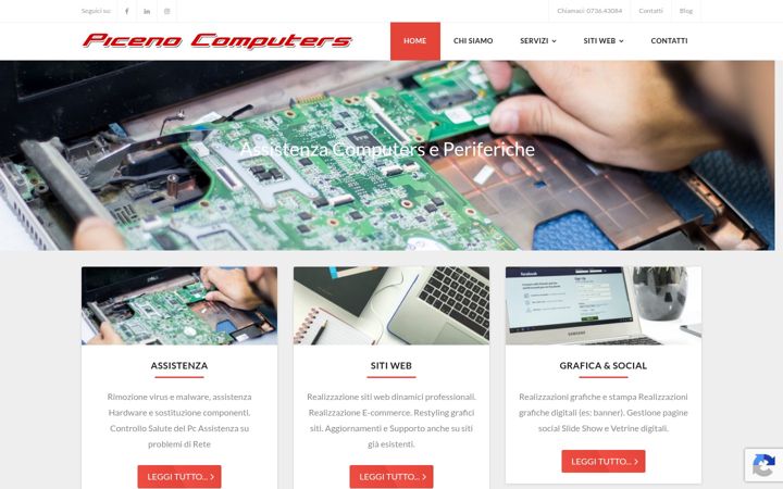 Screenshot of picenocomputers.com