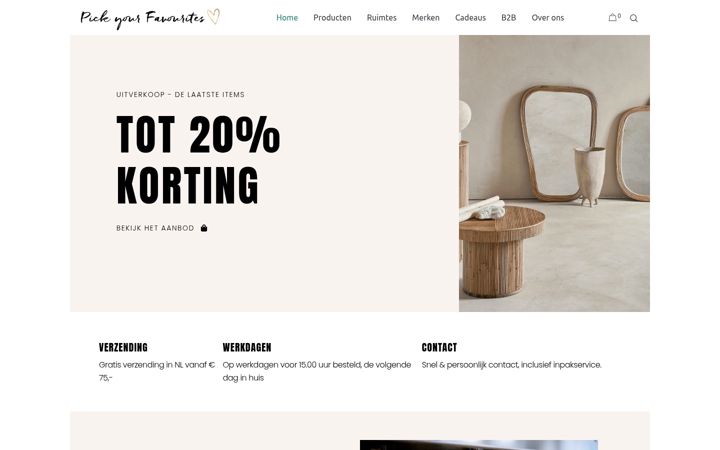 Screenshot of pickyourfavourites.nl