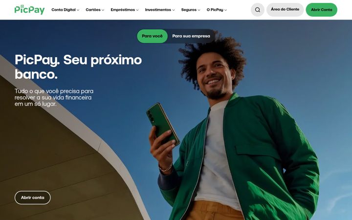 Snimka zaslona za picpay.com