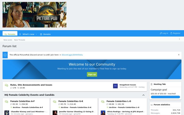 Screenshot von picturepub.net