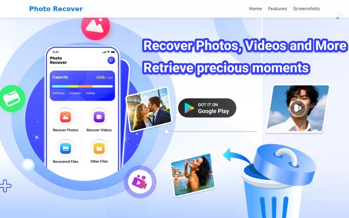 Screenshot of picturerecoverypro.com