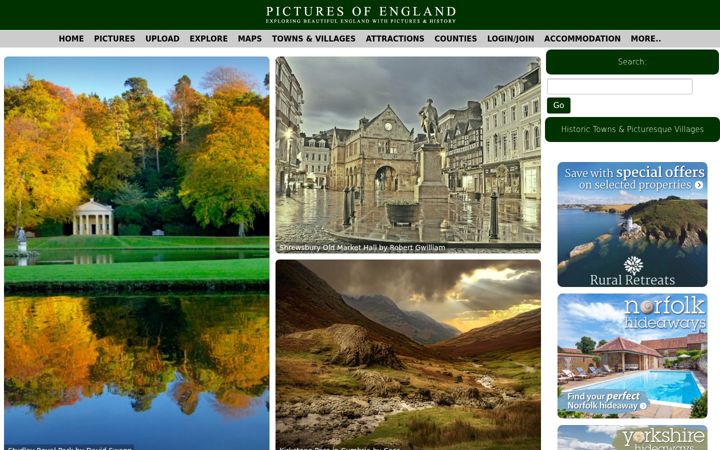 Skjámynd af picturesofengland.com