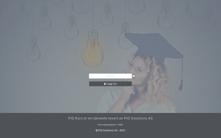 Zrzut ekranu pid-kurs.no