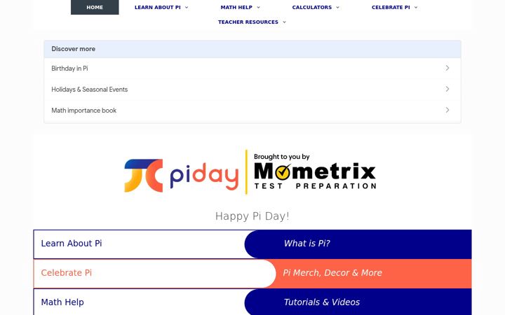 Screenshot of piday.org