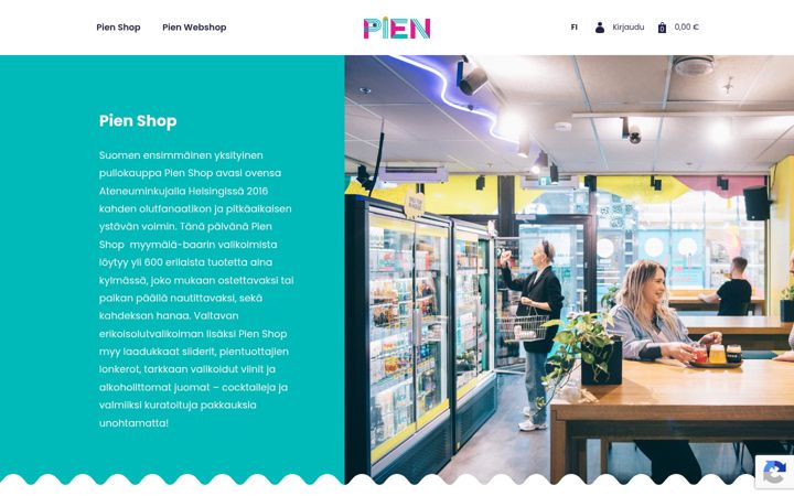 Screenshot van pien.fi