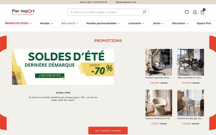 Zrzut ekranu pierimport.fr