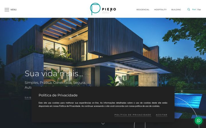 Screenshot of pierocontrol.com