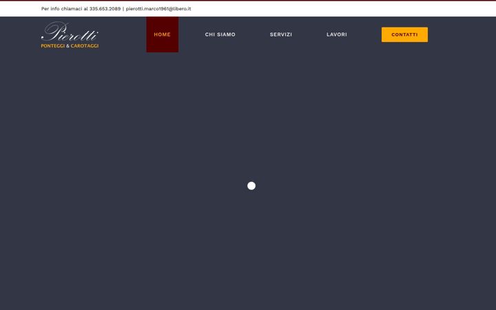Screenshot of pierottiponteggi.it