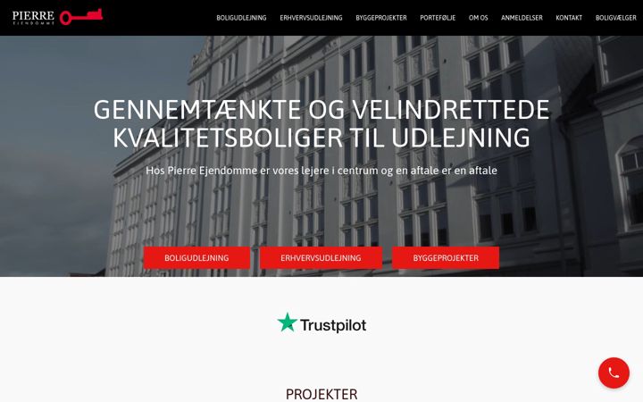 Snimka zaslona za pierre-ejendomme.dk
