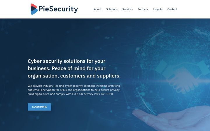 Screenshot of piesecurity.com