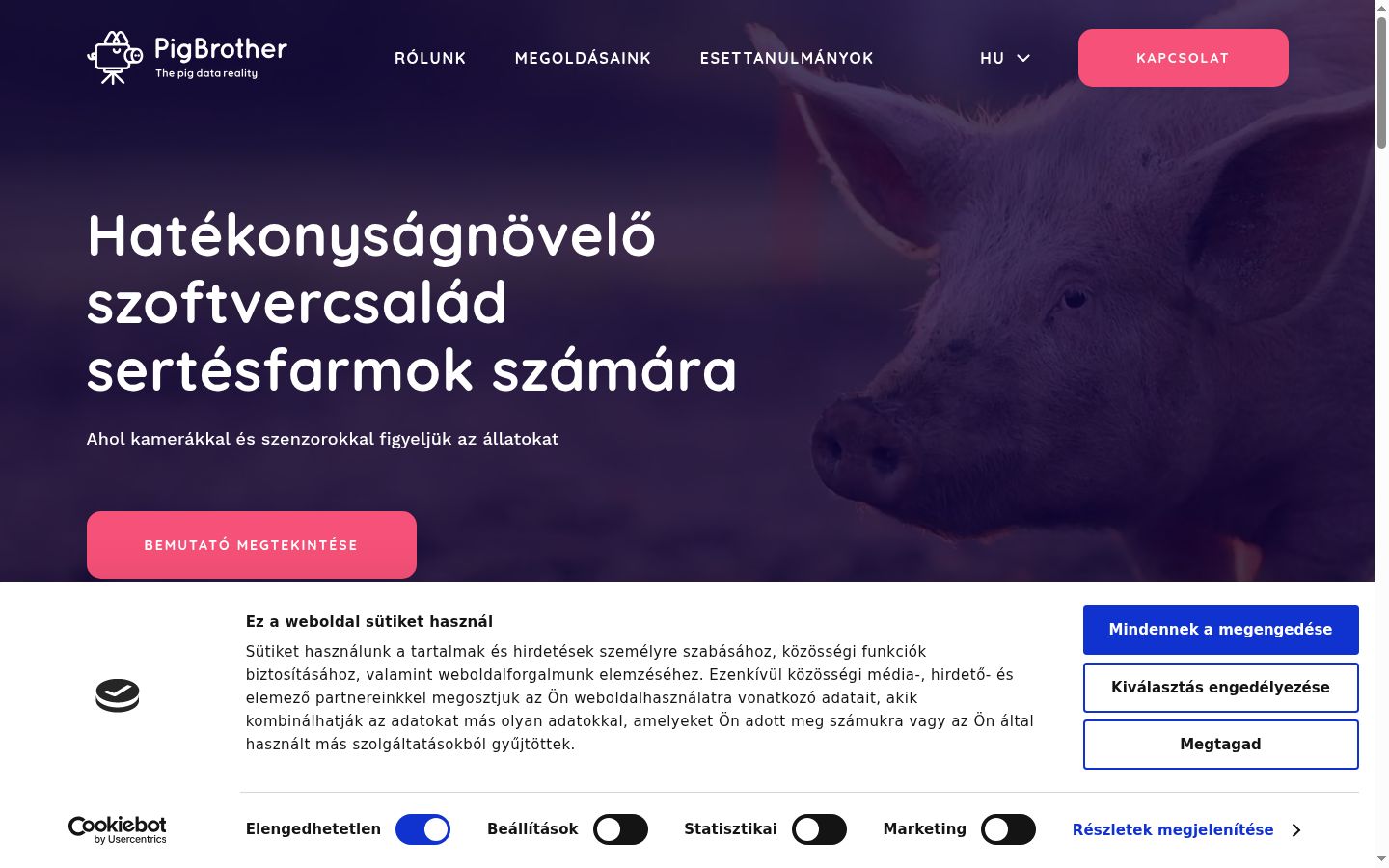 Captura de ecrã do banner de consentimento apresentado antes de qualquer interação