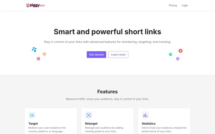 Screenshot of piggy.xyz