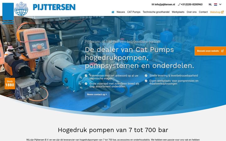 Screenshot ta' pijttersen.nl