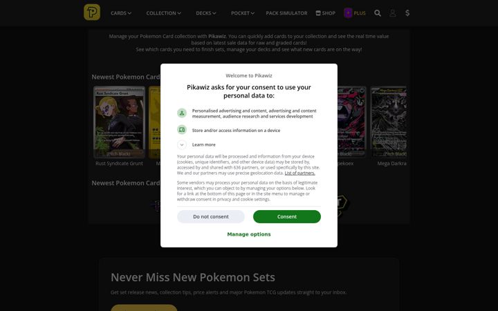 Screenshot of pikawiz.com