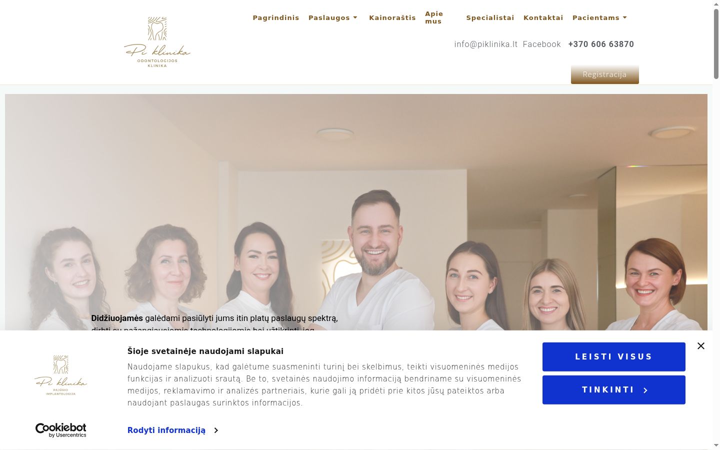 Snímka obrazovky banera súhlasu zobrazeného pred akoukoľvek interakciou