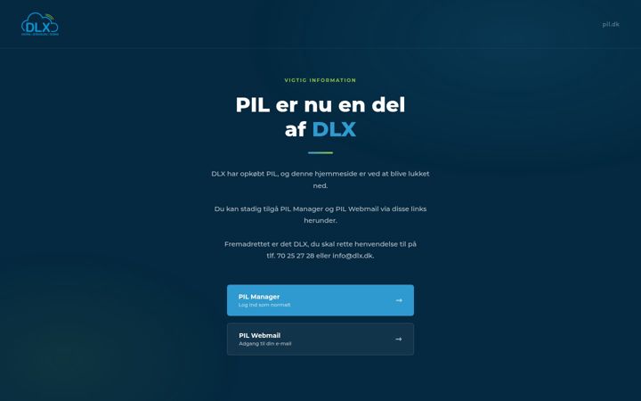 Screenshot of pil.dk