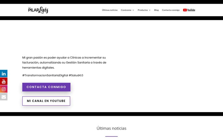 Screenshot von pilarluis.com
