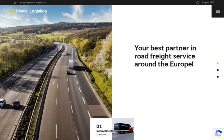 Screenshot of pilecki-logistics.eu