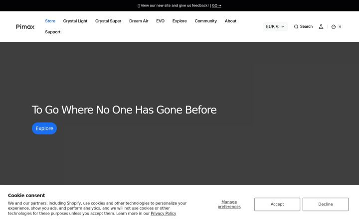 Screenshot of pimax.com