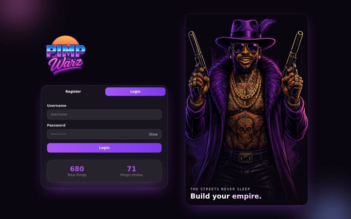 Screenshot of pimpwarz.com