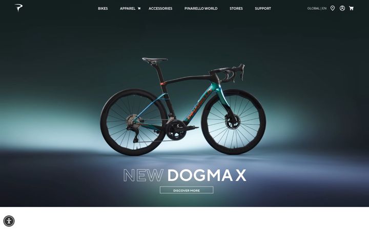 Screenshot of pinarello.com