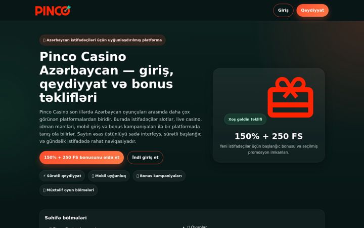 Screenshot of pincocasinos2025.com