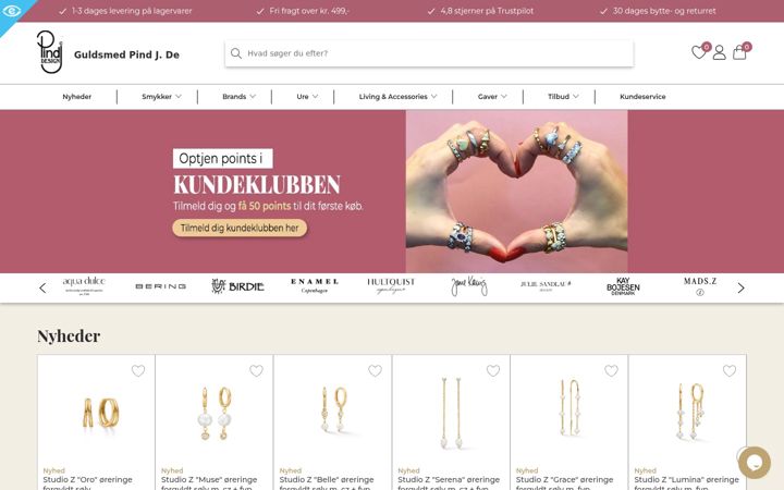 Screenshot of pindj.dk