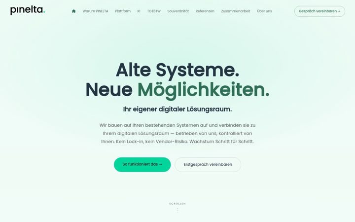 Posnetek zaslona pinelta.de