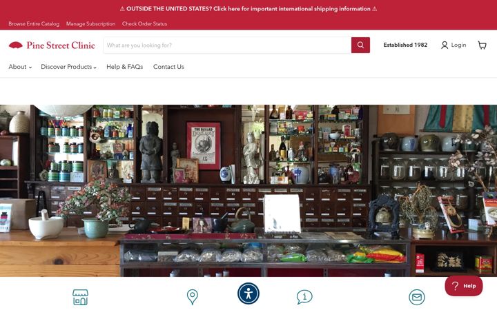 Screenshot of pinestreetclinic.com