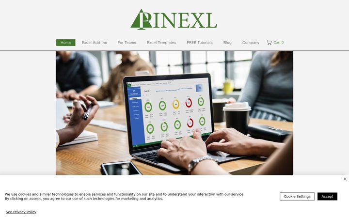 Skärmbild av pinexl.com