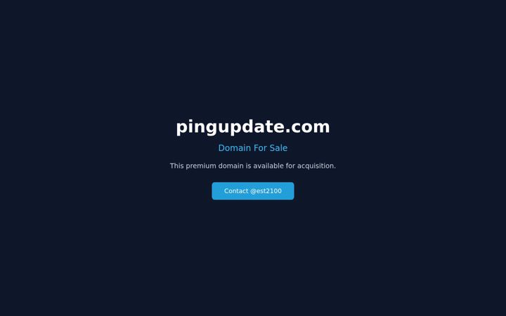 Screenshot of pingupdate.com