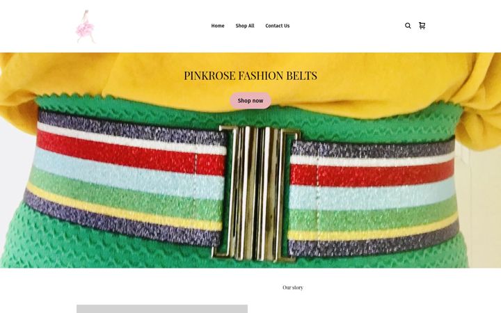 Screenshot of pinkroseuk.com