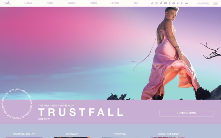 Screenshot of pinkspage.com