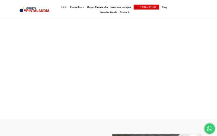 Captură de ecran a pintalandia.com