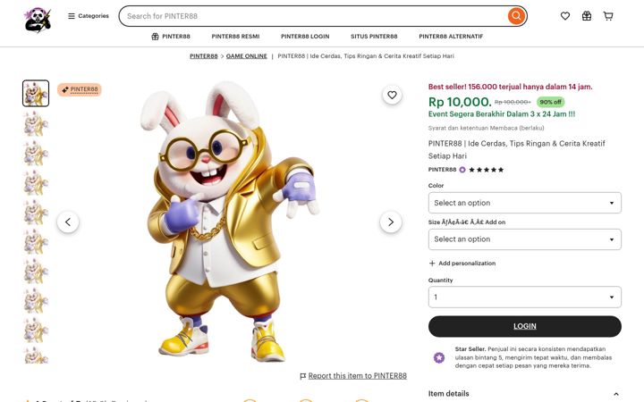 Screenshot von pinter88.com