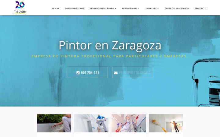 Screenshot van pintorzaragoza.pro