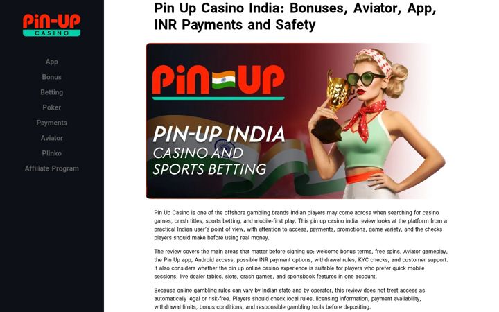 Screenshot of pinup-game.in