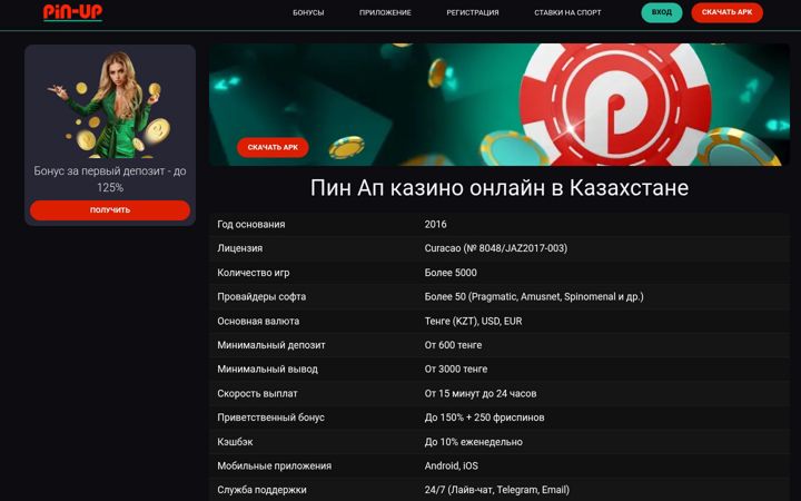 Screenshot of pinupbet.com